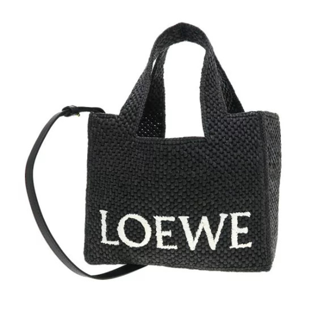 Loewe Font Tote Raffia